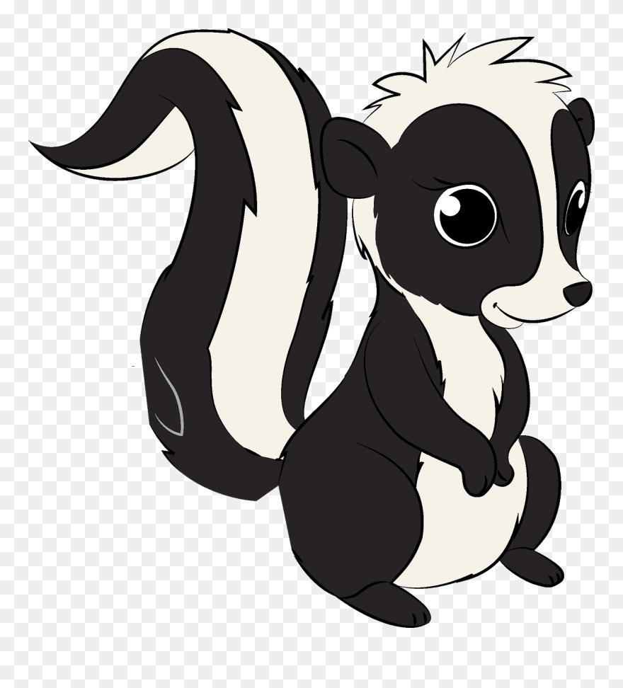 Skunk Clipart Free - Skunk Clipart - Png Download
