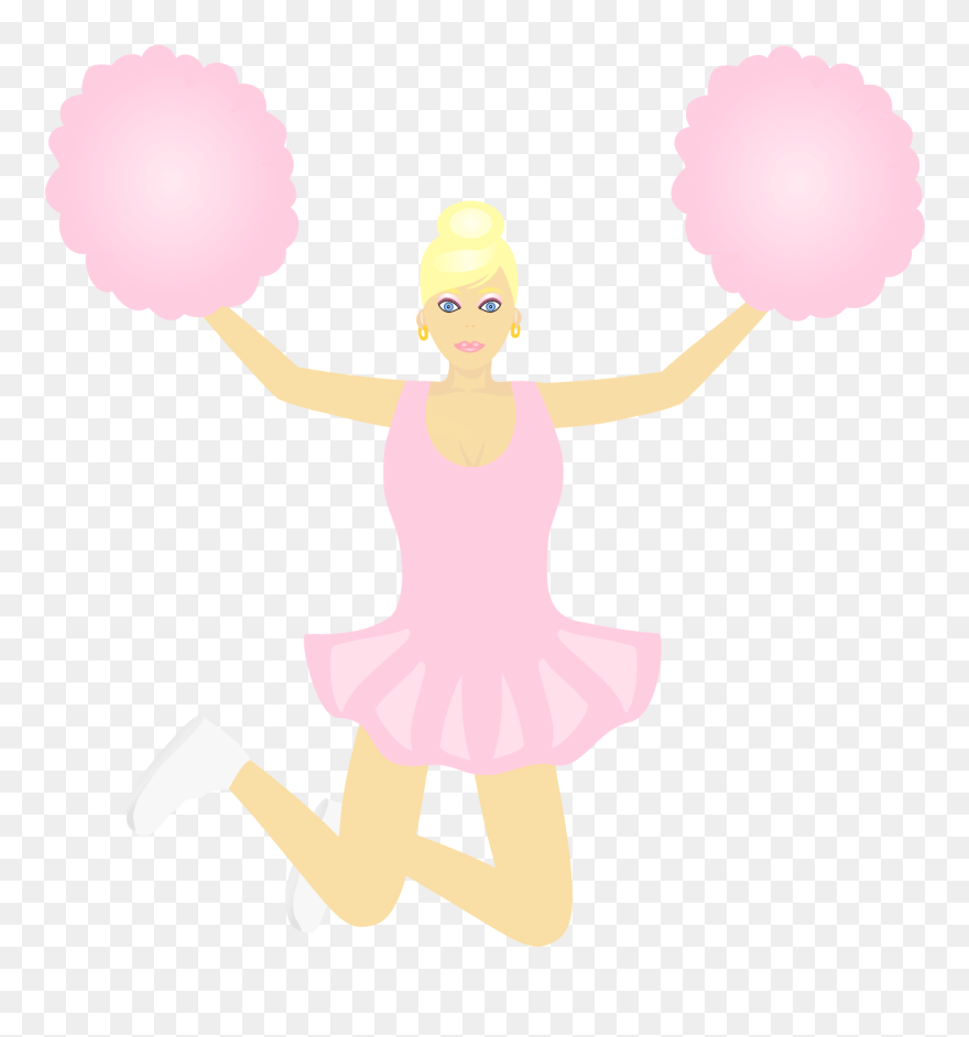 Cheer Toe Touch Clip Art Viewing 20 Image For Cheer - เชียร์ ลีดเดอร์ การ์ตูน Png Transparent Png