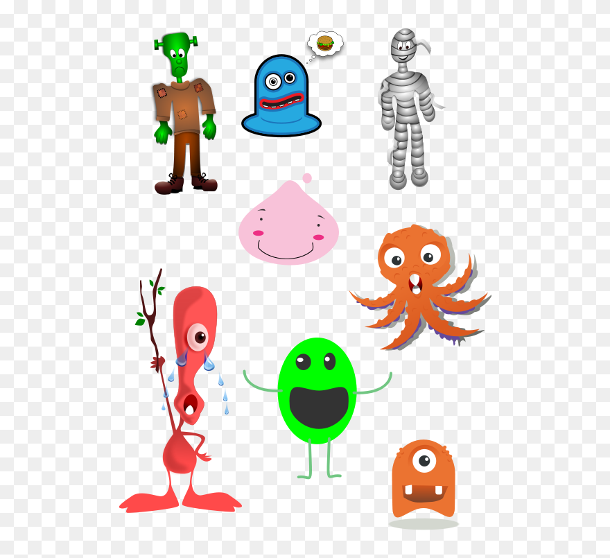 Free Clip Art "monsters Mood Remix - Clip Art - Png Download