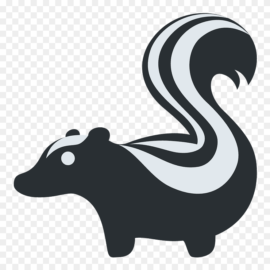 Skunk Emoji Clipart - Skunk Emoji - Png Download