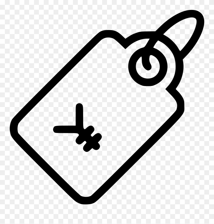 Tag Clipart Icon, Picture - Tag Clipart Black And White - Png Download