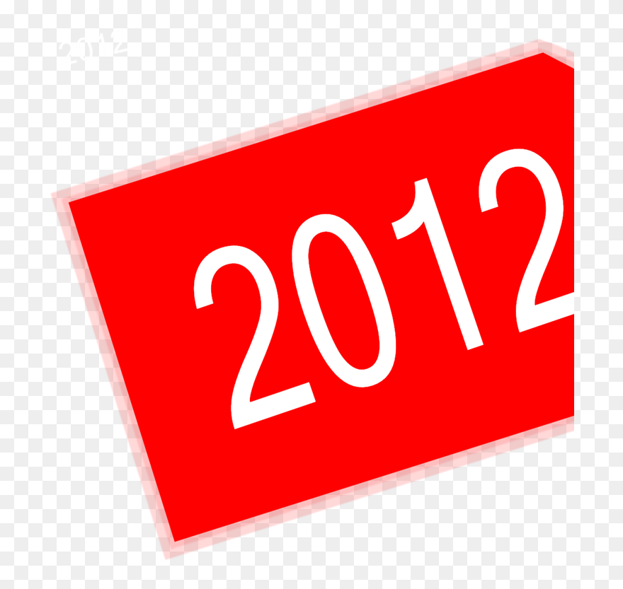 2012 Red Tag Clip Art, Icon And Svg - Sign - Png Download