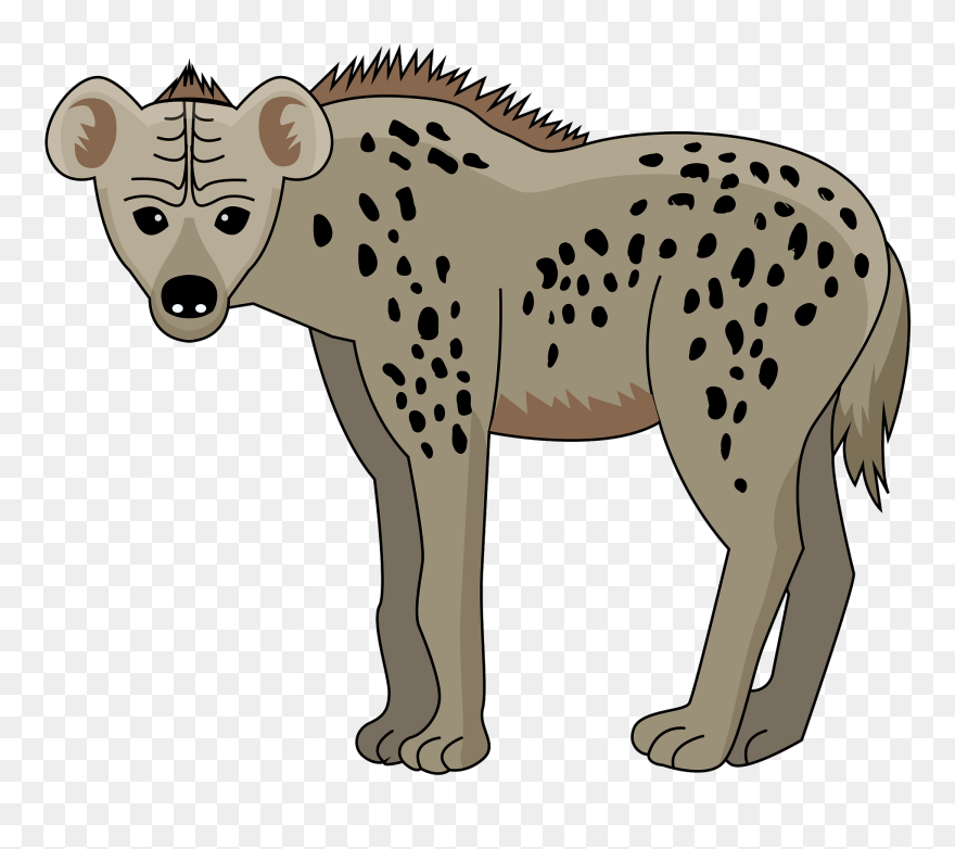 Spotted Hyena Clipart - Hyena Clipart - Png Download
