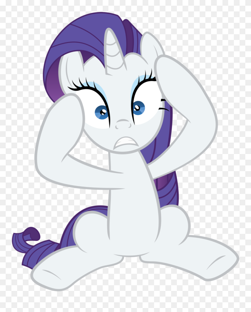 Saddle Clipart Transparent - My Little Pony Rarity Sitting - Png Download