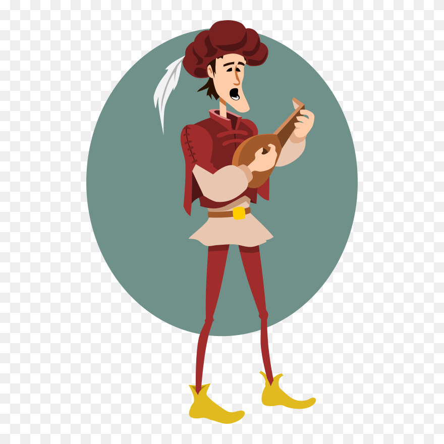 Troubadour Clip Art - Png Download