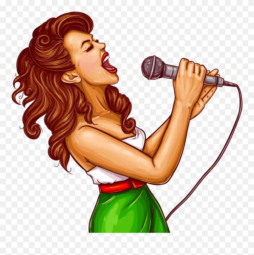 Woman Singing Png Clipart
