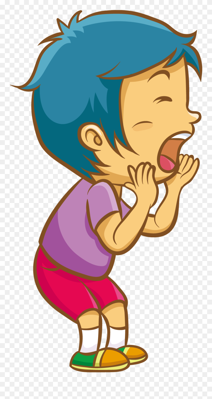 Cry Clipart Animated - Shouting Clipart - Png Download