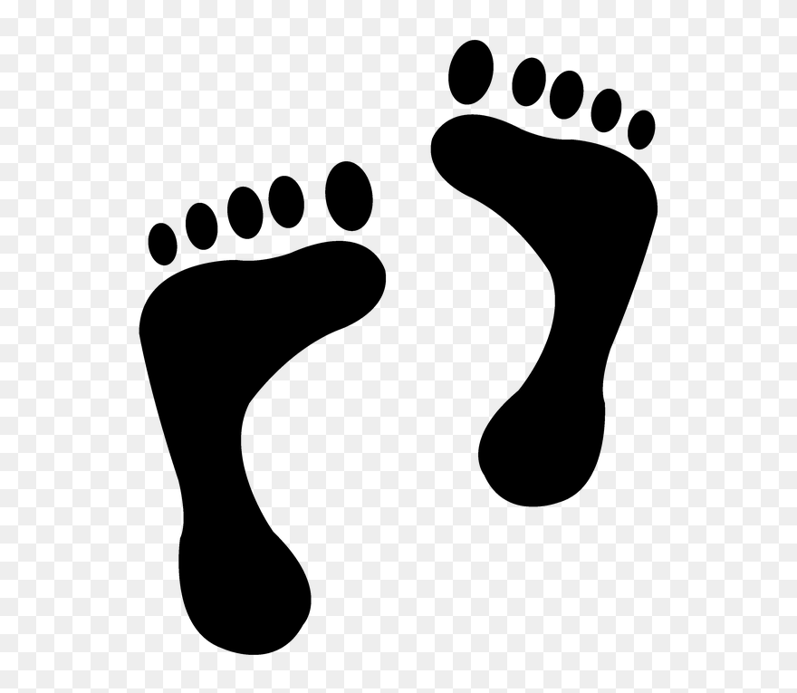 Feet Clipart Pair Foot - Trace Feet - Png Download