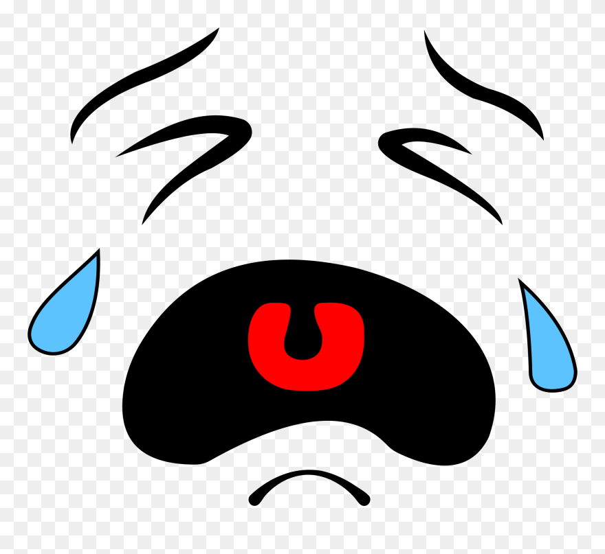 Crying Clipart Transparent, Crying Transparent Transparent - Crying Face Clipart - Png Download