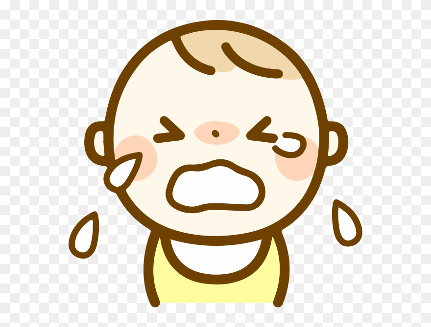 Boy Crying Cartoon Image - 赤ちゃん フリー イラスト Clipart