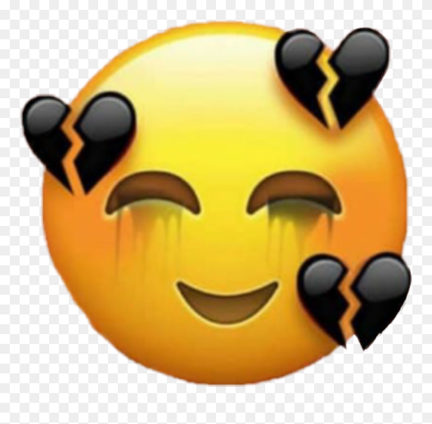 Download heart emoji cry broken crown circle glitter Sad