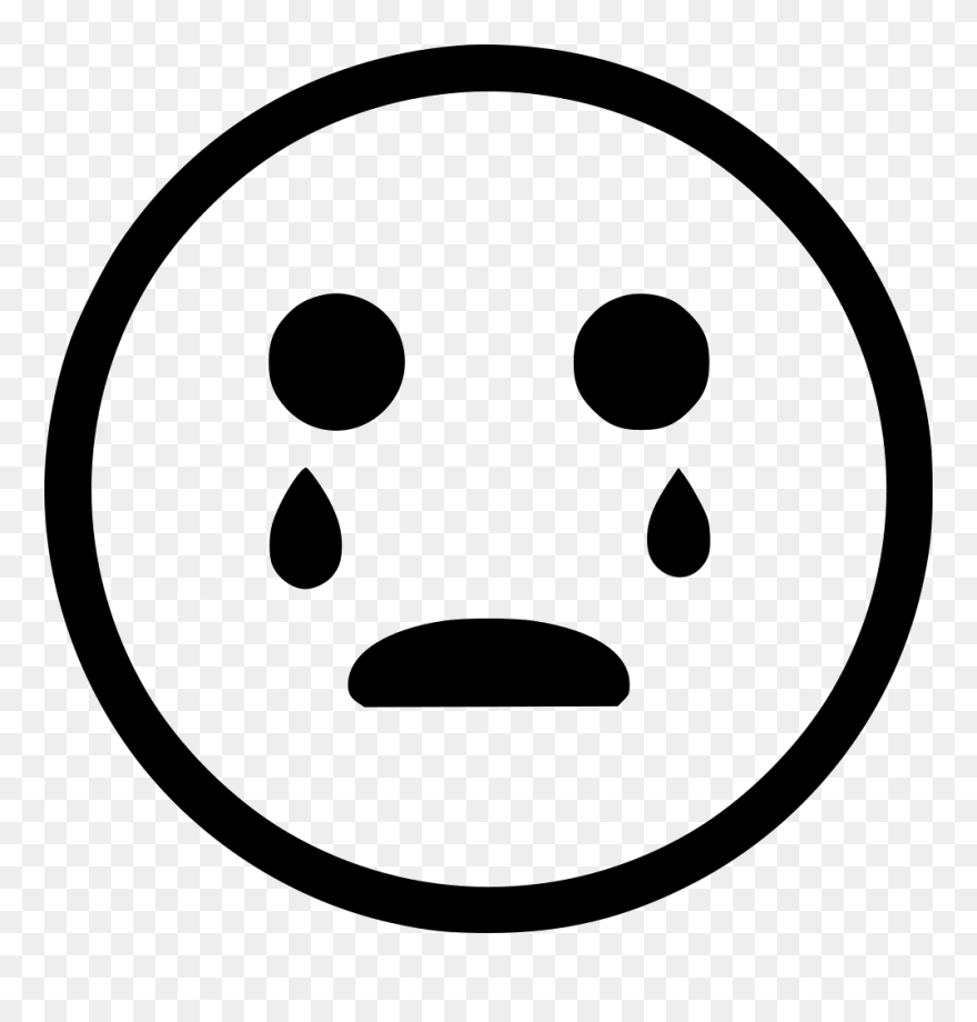 Crying Clipart Yawn, Crying Yawn Transparent Free For - Cry Clip Art Free Black And White - Png Download