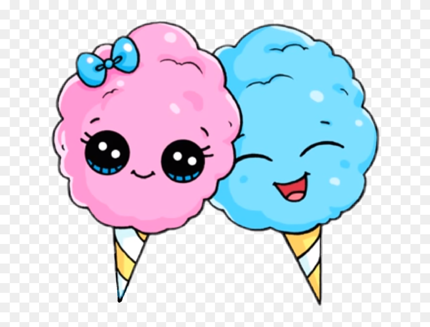 Ftecottoncandy - Cartoon Cotton Candy Clipart - Png Download