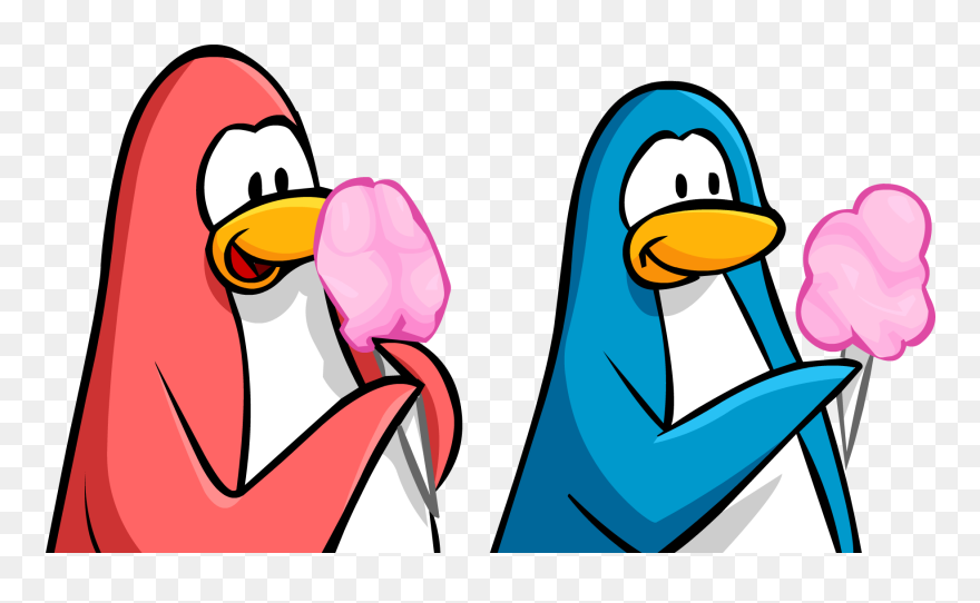Cotton Clipart Cotton Logo - Club Penguin Penguin Eating - Png Download