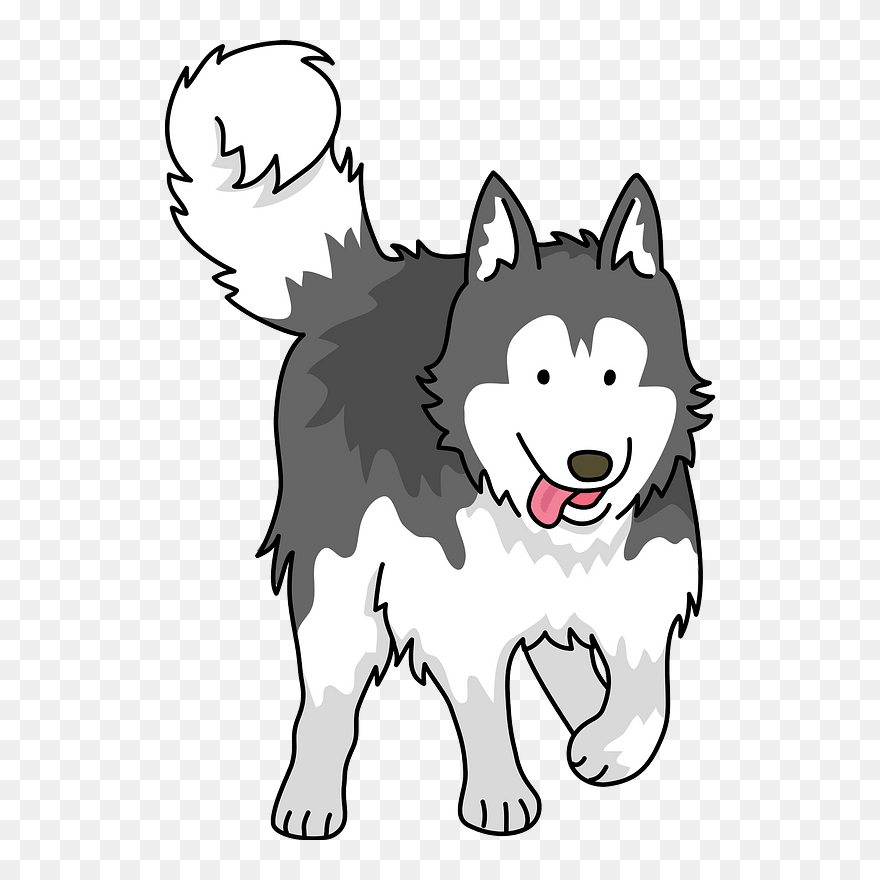 Siberian Husky Dog Clipart - Husky Dog Clipart Png Transparent Png