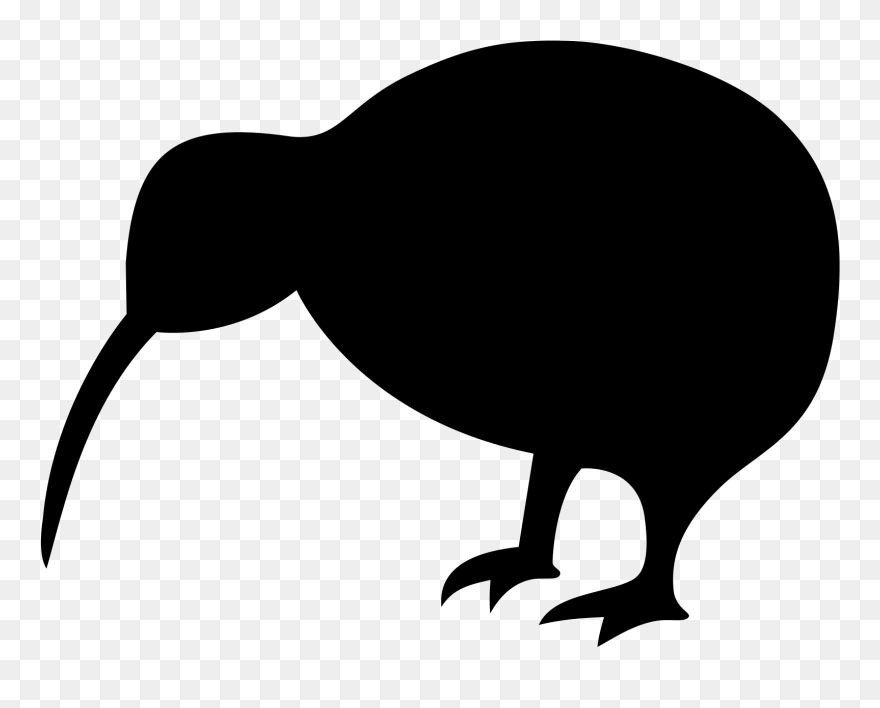 Kiwi Silhouette Clipart (#5248834) - PinClipart
