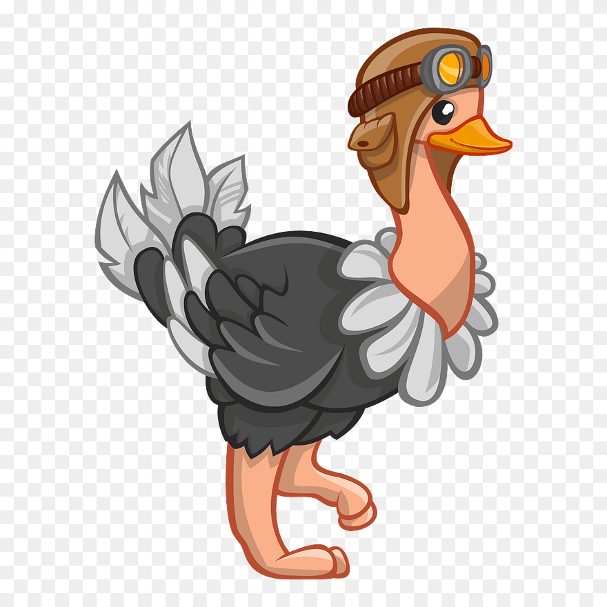 Ostrich Clipart - Baby Ostrich Clipart Transparent - Png Download