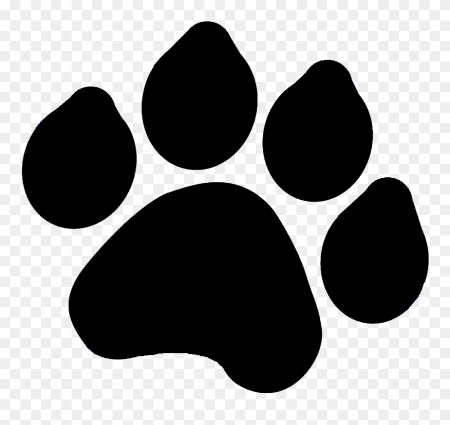 Cliparts For Free Download Husky Clipart Paw Print - Transparent Tiger Paw Print - Png Download