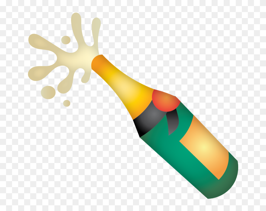 Champagne Clipart Emoji - Whatsapp 18 Emoji - Png Download