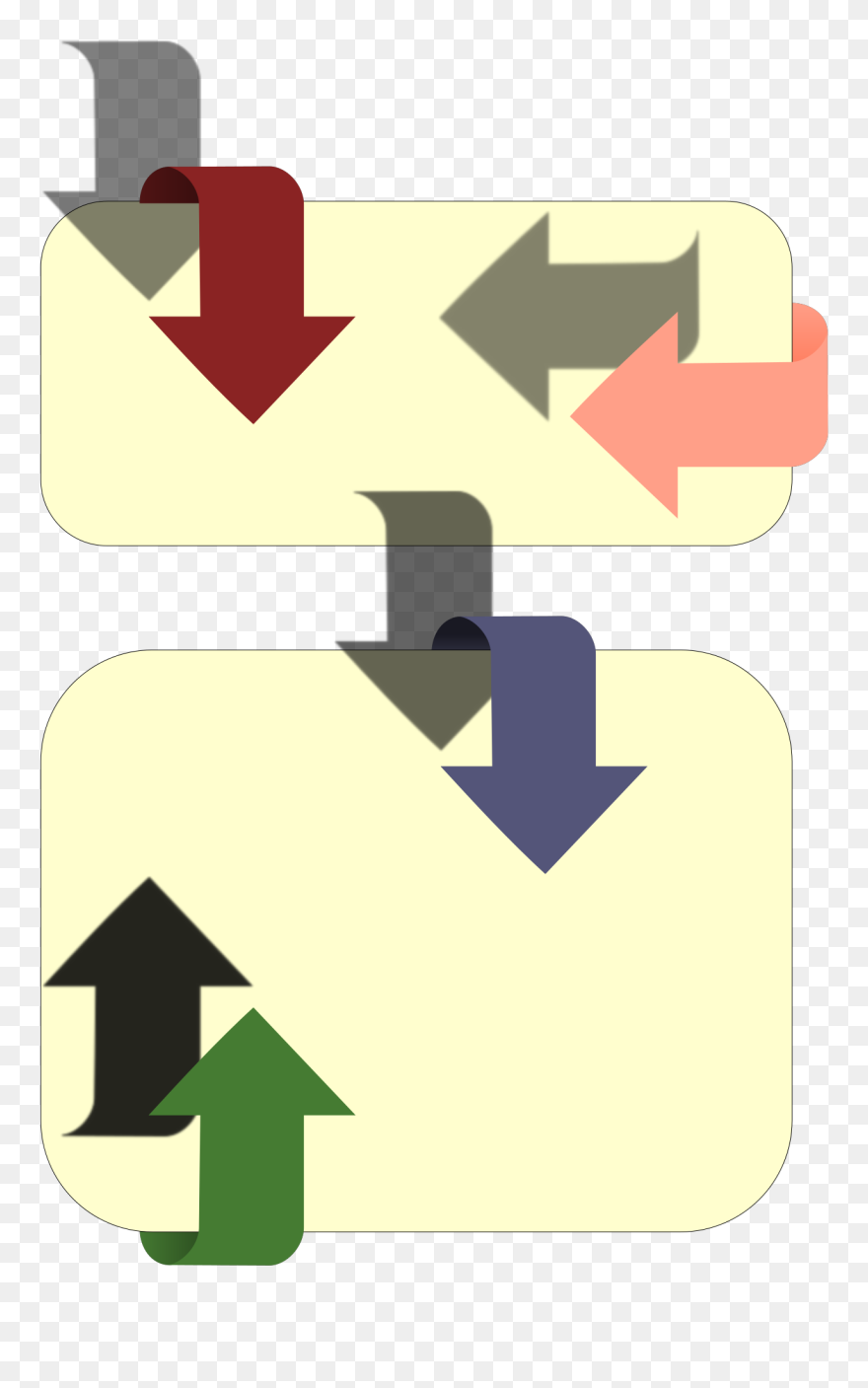 Blue Bidirectional Arrows Clean Svg Clip Arts - Uber Five Forces - Png Download