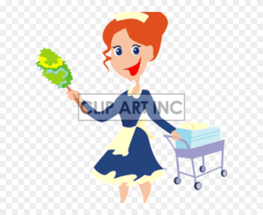 Clean House Before And After Clipart Png Free House - Maid Clipart Transparent Png