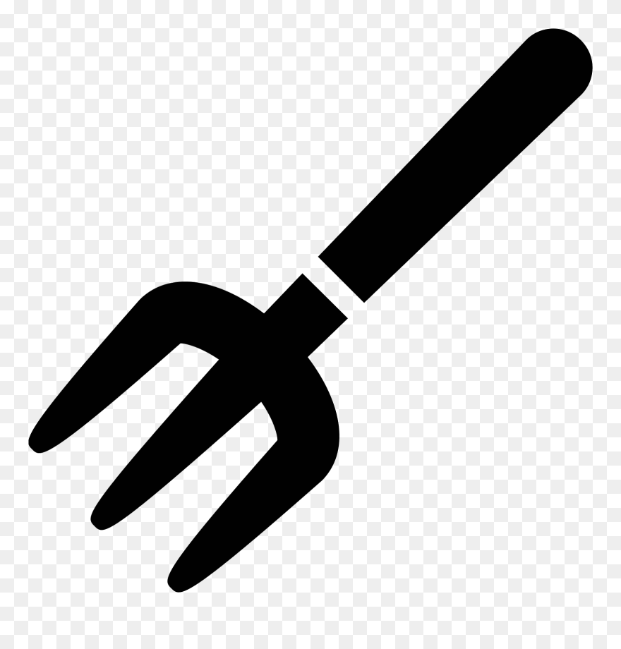 Pitchfork Filled Icon - Pitchfork Icon Clipart