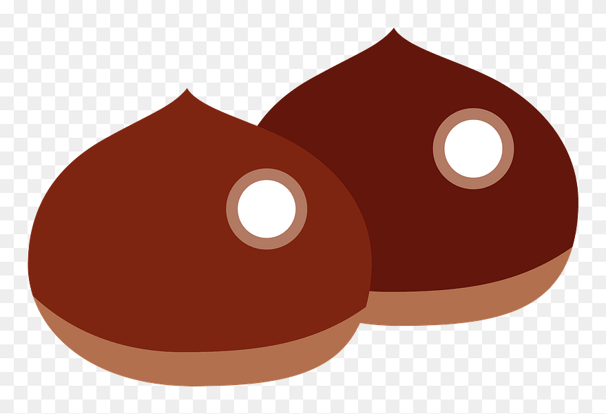 Chestnut Nuts Clipart - Circle - Png Download