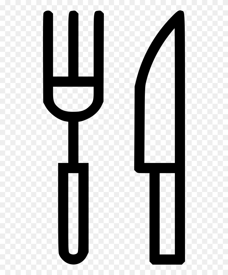 Cutlery Tableware Knife Fork Eat Food - Fork Clipart