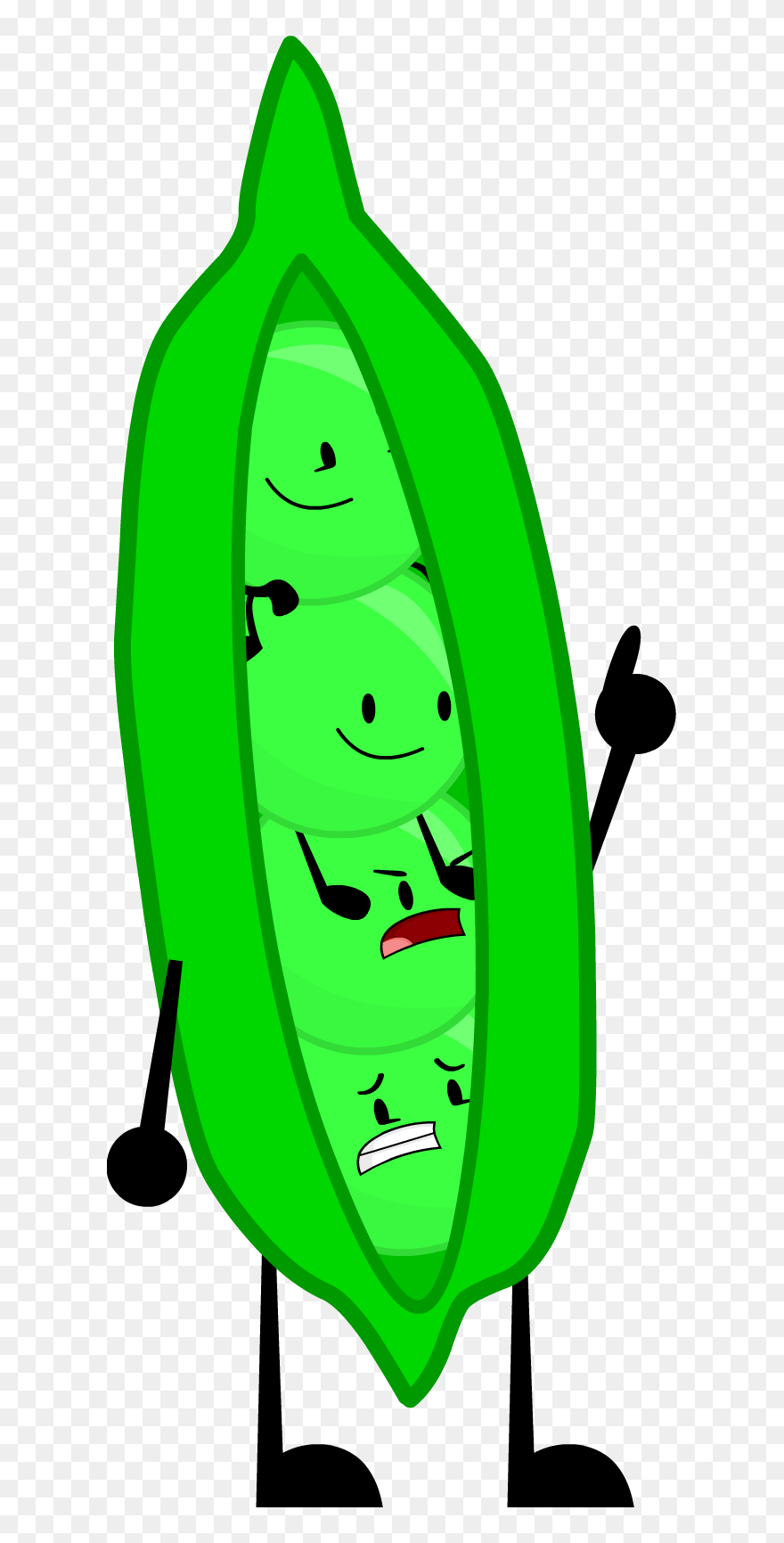 Pea Anthropomorphic World Wiki - Bfdi Dominos Clipart