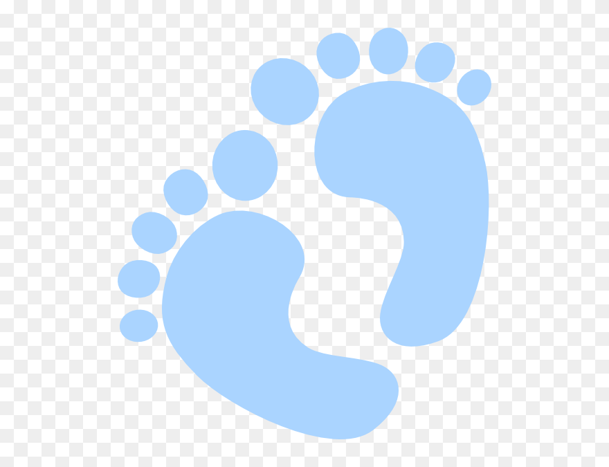 Baby Clipart Hands And Feet Blue - Png Download
