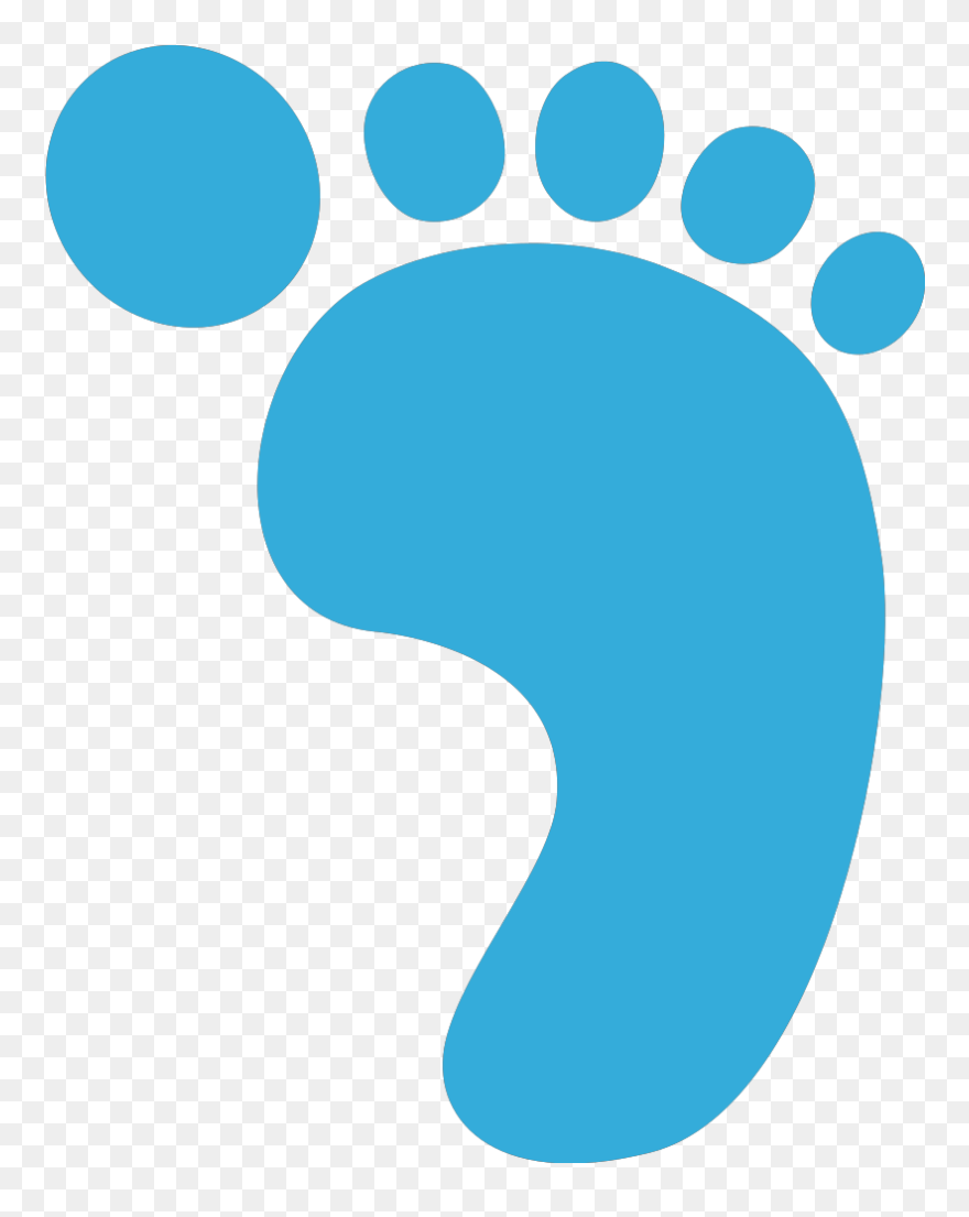 Blue Foot Leo 2 Svg Clip Arts - Left And Right Footprints - Png Download