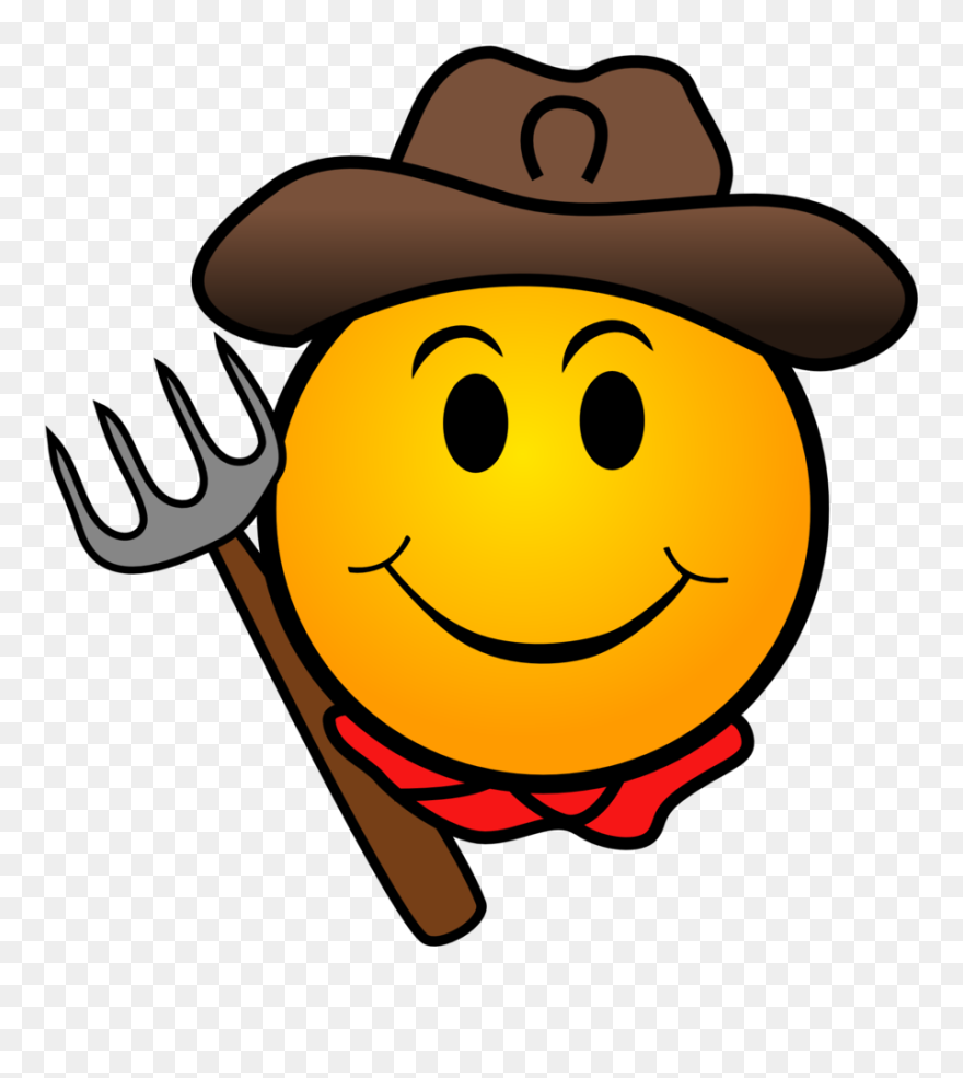 Farmer Smiley Face Clipart
