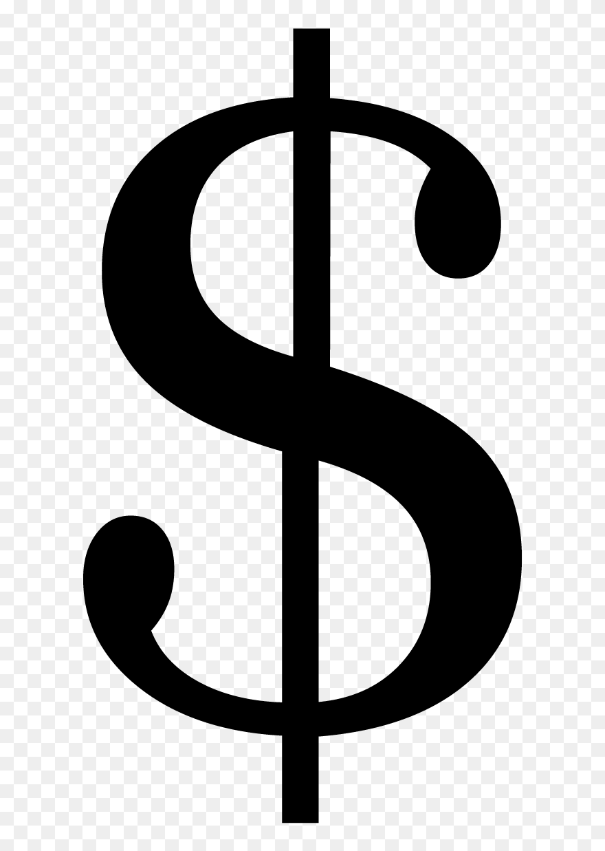Dollar Icon Png - Black And White Dollar Sign Transparent Background Clipart