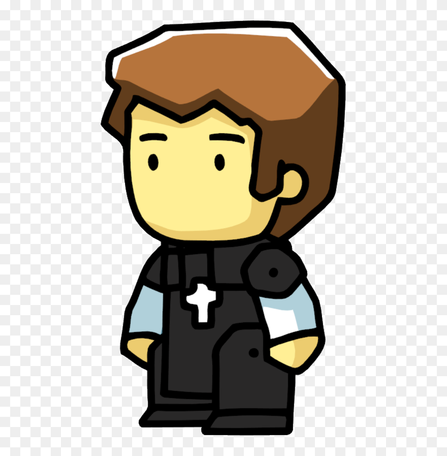 Pastor Clipart Preist - Scribblenauts Man Png Transparent Png