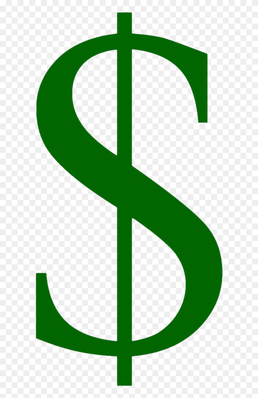 Gold Dollar Sign Transparent Background - Dollar Sign No Background Clipart