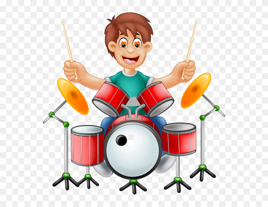 Tocar La Bateria Animado Clipart