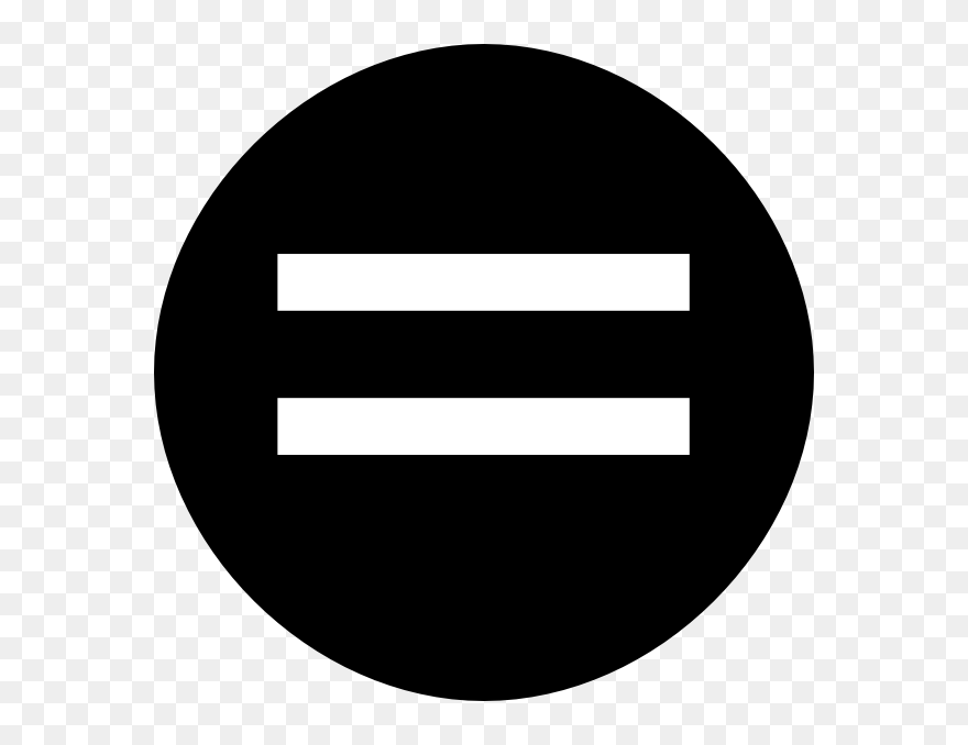 Equal Sign Clipart Equal Sign Clip Art Clip Art Library - Equality Black And White Logo - Png Download