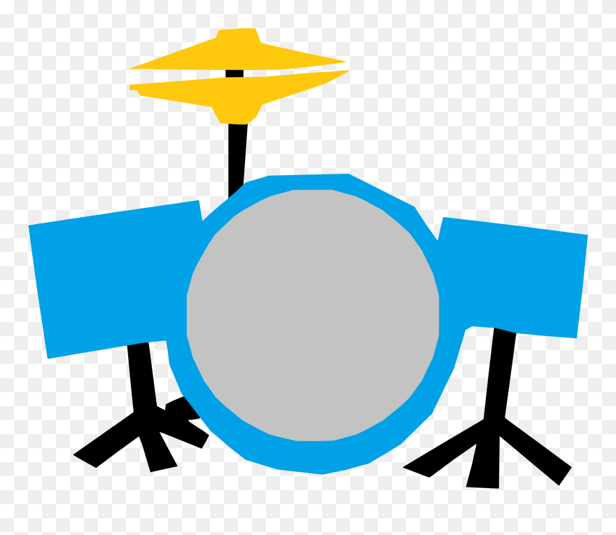 Transparent Drumset Png - Clipart Drum Set