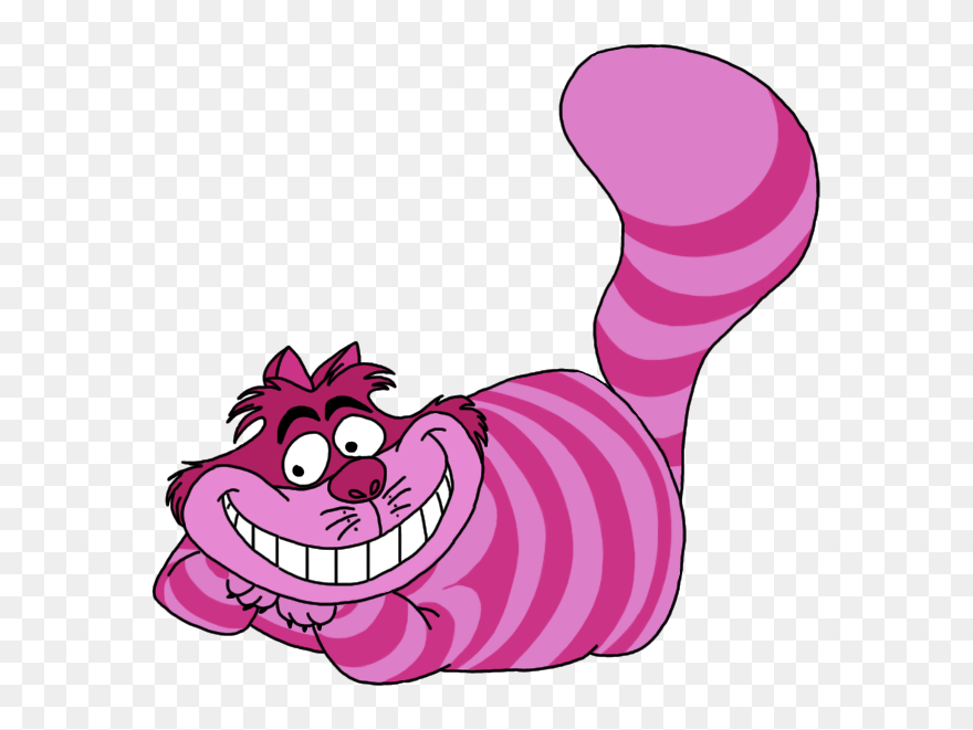 Cheshire Cat Tail Clipart Image Royalty Free Stock - Alice In Wonderland Characters Cheshire Cat - Png Download