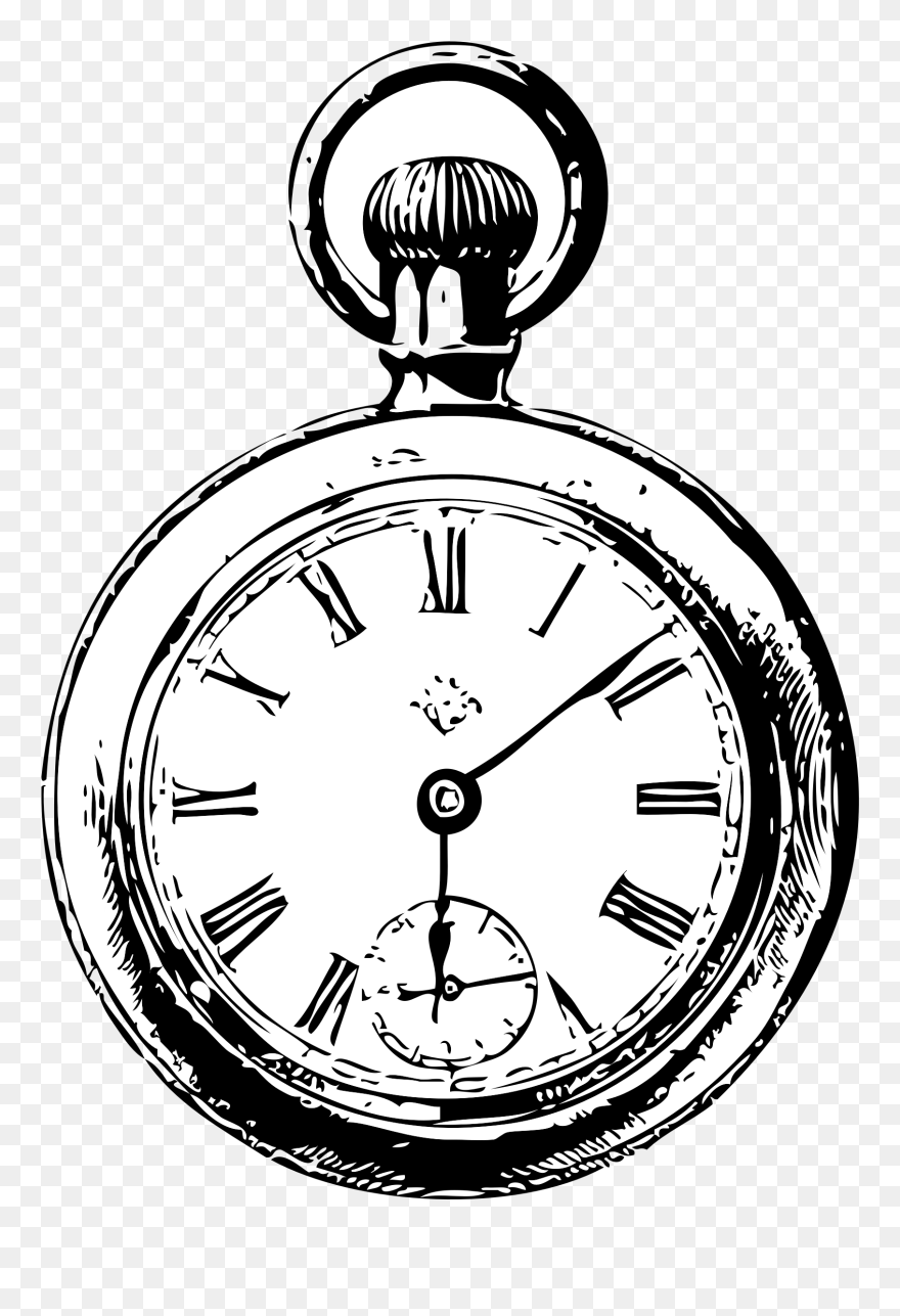 Clip Transparent Alice In Wonderland Pinterest - Pocket Watch Clipart - Png Download