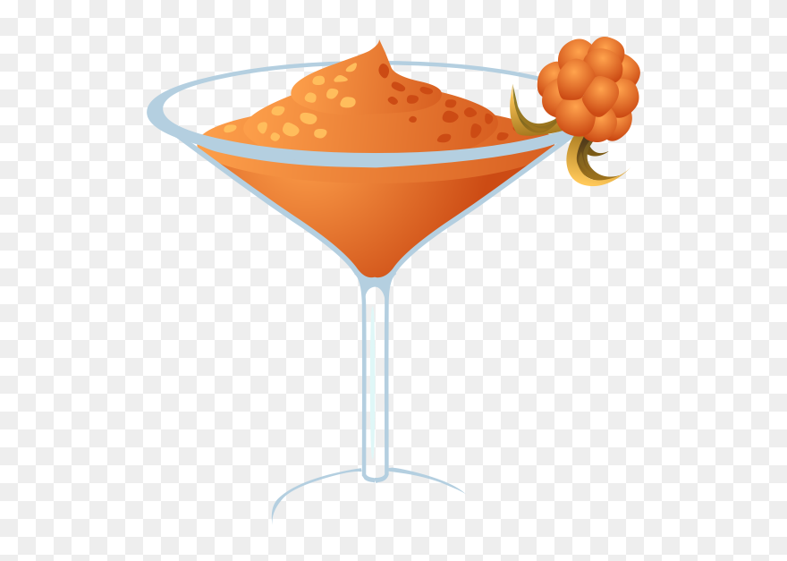 Daiquiri Garnished With Cloudberry Vector Image - Daiquiri Clipart