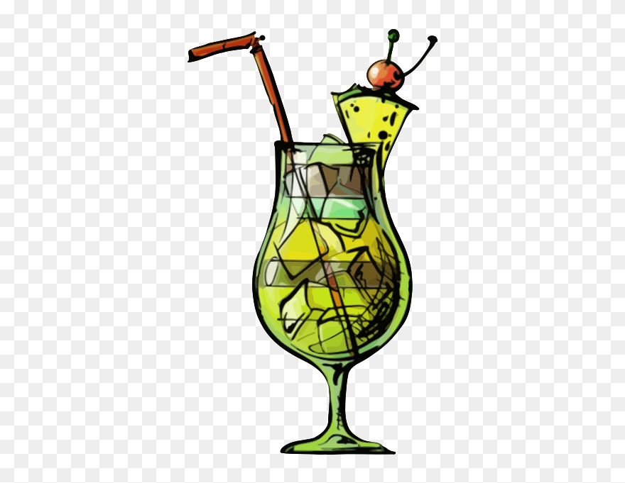 Blue Hawaii Cocktail - Blue Hawaii Clipart