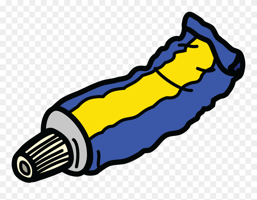 Free Clipart Of A Tube Container Of Toothpaste - Toothpaste Clipart - Png Download