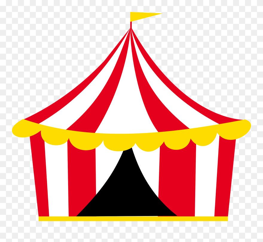 Circus Clipart Carousel - Dibujo De Una Carpa De Circo - Png Download