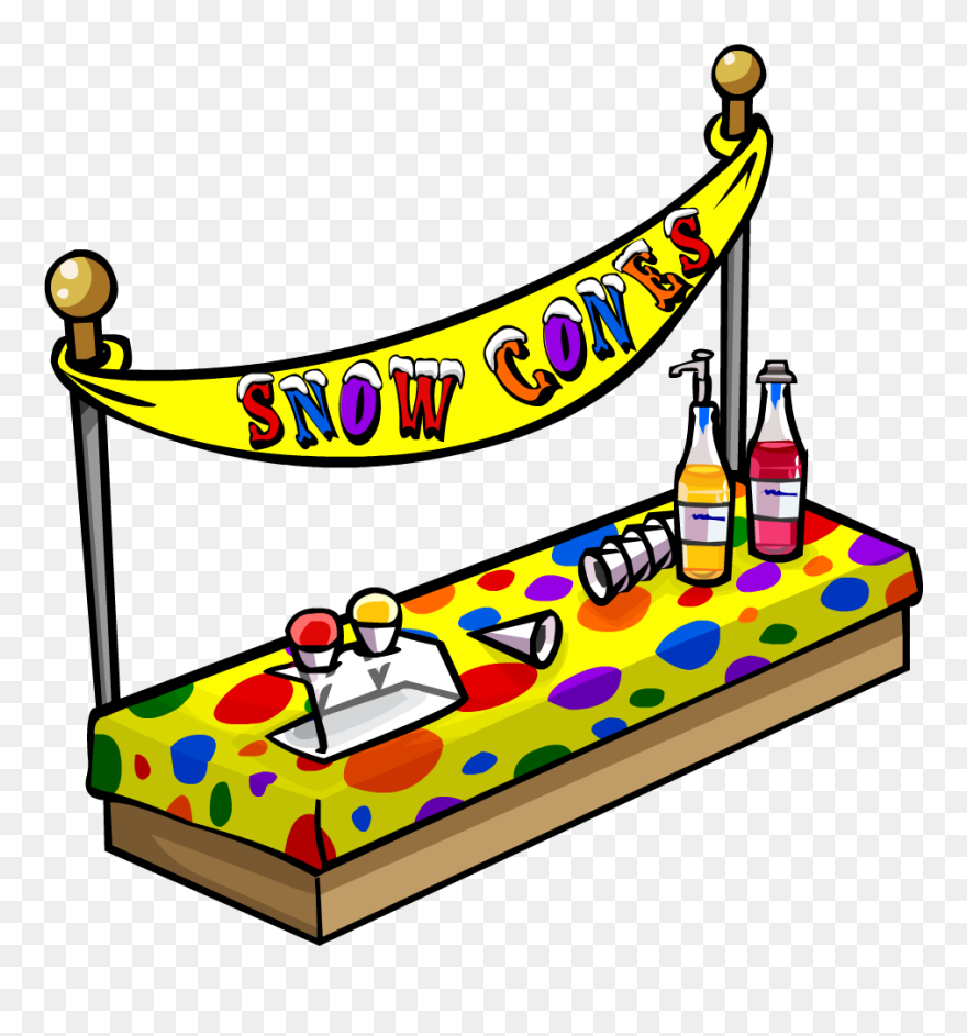 Snowball Stand Clipart Big Pictures - Snow Cone Stand Clipart - Png Download