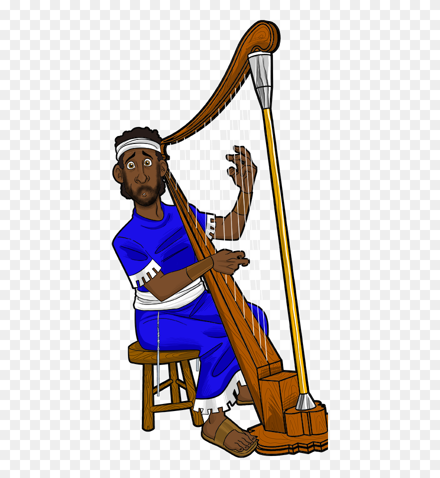 Harp Clipart Bible - King David Clipart Png Transparent Png