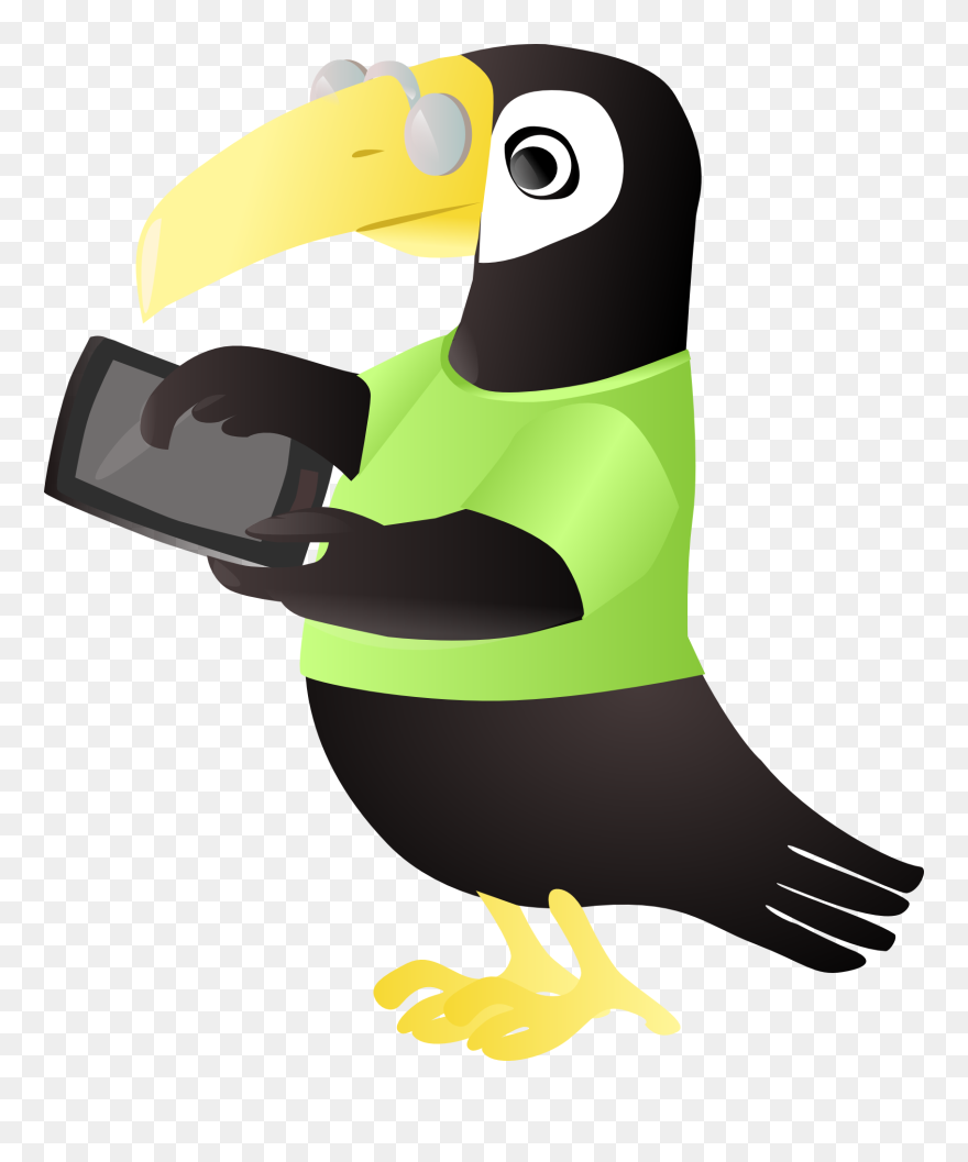 Animal Using Tablet Clipart - Png Download