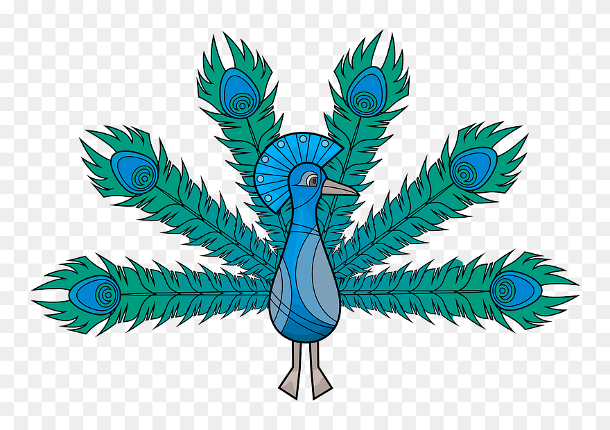 Heraldic Peacock Clipart - Nirvel Палитра - Png Download