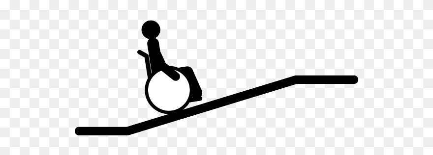 Wheelchair Slope Clipart - Png Download