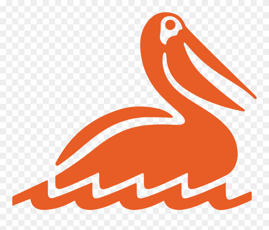 Pelican Clipart Simple - Brown Pelican - Png Download